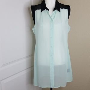 Kardashian Kollection sleeveless blouse